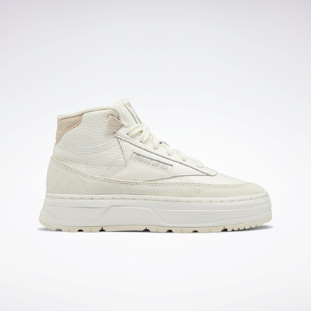 Reebok Club C Geo Mid Shoes Beige | WAYES-2601