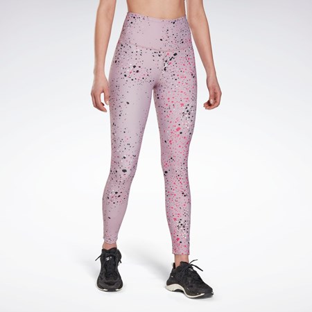 Reebok Lux 2.0 Multi-Colored Speckle Leggings Infused Lilac | YAPDT-2537